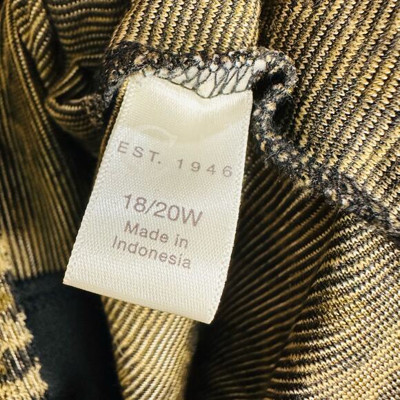 Cato Leopard Print Brown Midi Dress Pockets V Neck 18/20W - Picture 6 of 7